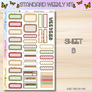 Kit # 1 Standard Weekly Kits