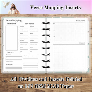 MAE Jr. RINGS  FAITH Verse Mapping Inserts      MAE Planner Inserts
