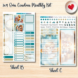 Kit 33       7x9 Erin Condren ANY Month Planner Kit