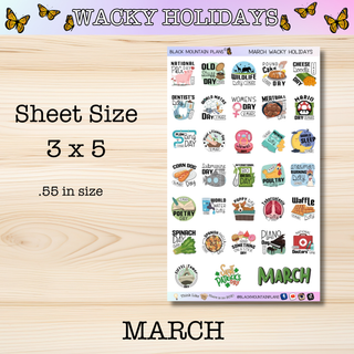 MARCH Wacky Holidays