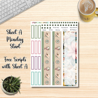 Kit 16        Large Plum Paper ANY Month and Dashboard Page