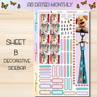 Kit # 12 A5 DATED Any Month Monthly Kits