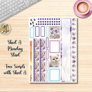 Kit 19     A5 Plum Paper ANY Month and Dashboard Pages