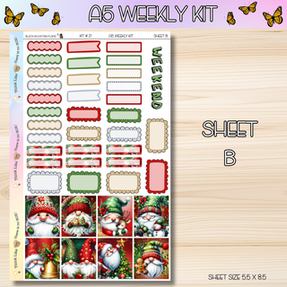 Kit # 21 A5 Weekly Kits