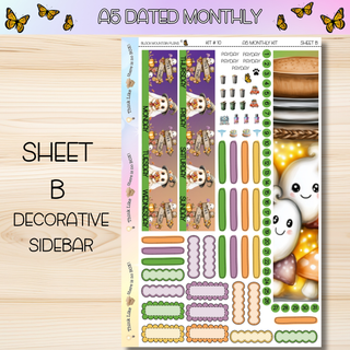 Kit # 10 A5 DATED Any Month Monthly Kits