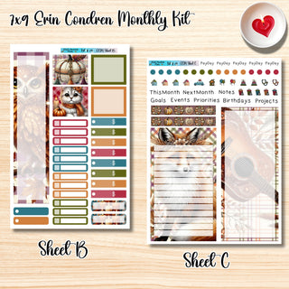 Kit 29       7x9 Erin Condren ANY Month Planner Kit