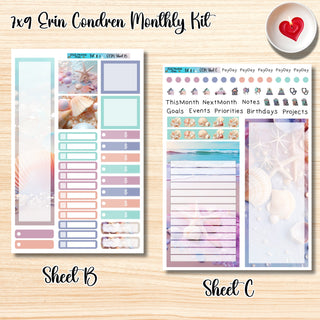 Kit # 1        7x9 Erin Condren ANY Month Planner Kit