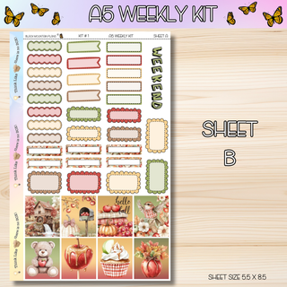 Kit # 1 A5 Weekly Kits