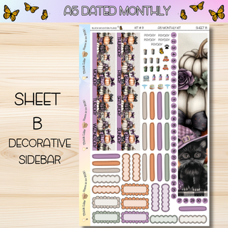 Kit # 9 A5 DATED Any Month Monthly Kits