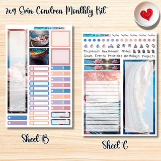 Kit 14       7x9 Erin Condren ANY Month Planner Kit