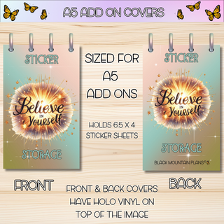 Option # 3 Laminated Covers & Sticker Storage Covers
