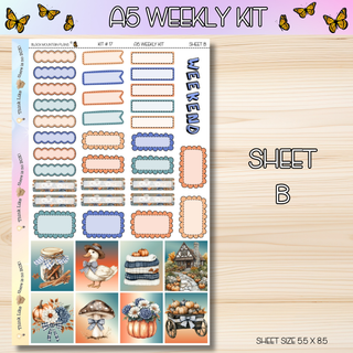 Kit # 17 A5 Weekly Kits