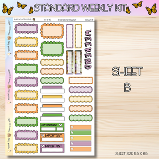 Kit # 10 Standard Weekly Kits