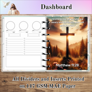 MAE JR. FAITH Monthly Inserts and Dividers       MAE Faith Planner Inserts