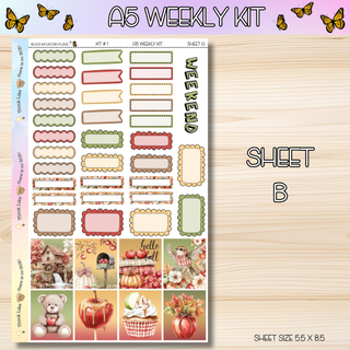 Kit # 1 A5 Weekly Kits