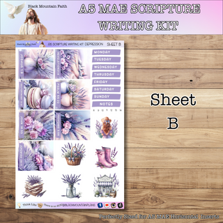A5 Depression Scripture Writing Kit - Horizontal Weekly Kit