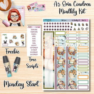 Kit 24        A5 Erin Condren ANY Month Planner Kit