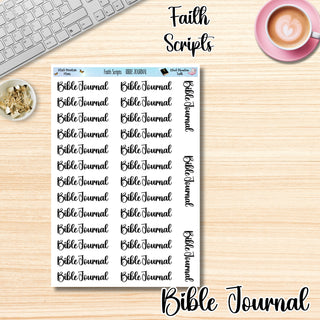 Faith Scripts        BIBLE JOURNAL