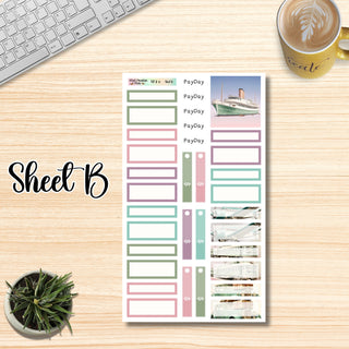 Kit 16        Large Plum Paper ANY Month and Dashboard Page