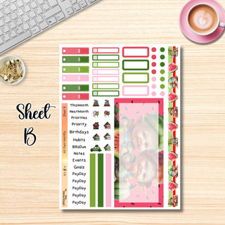 Kit # 4       A5 Plum Paper ANY Month and Dashboard Pages