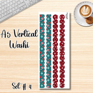 Set # 4      A5 Vertical Washi