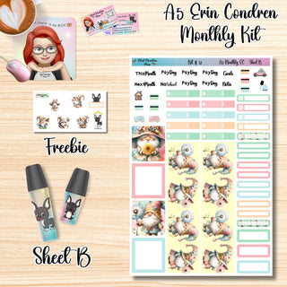 Kit 12        A5 Erin Condren ANY Month Planner Kit