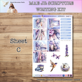 MAE JR. Depression Scripture Writing Kit - Horizontal Weekly Kit