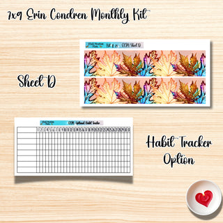 Kit 28       7x9 Erin Condren ANY Month Planner Kit