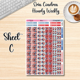 Kit # 7       Hourly Erin Condren Weekly