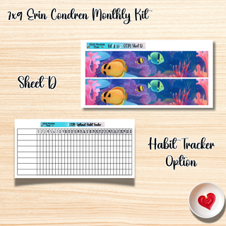 Kit 15       7x9 Erin Condren ANY Month Planner Kit