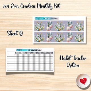 Kit 34       7x9 Erin Condren ANY Month Planner Kit