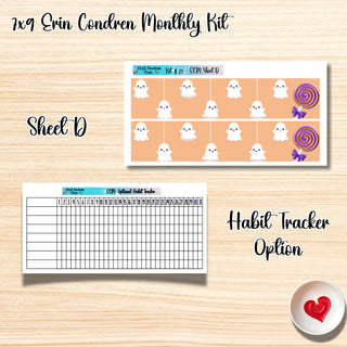 Kit 25       7x9 Erin Condren ANY Month Planner Kit