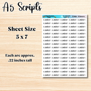 DIXIE KISSES Custom Scripts