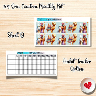 Kit 33       7x9 Erin Condren ANY Month Planner Kit