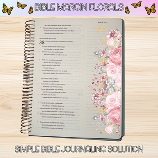 Mixed Florals Bible Margin Stickers # 2      BIBLE MARGINS