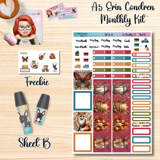 Kit 29        A5 Erin Condren ANY Month Planner Kit