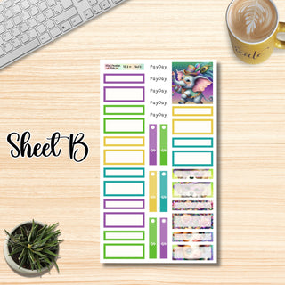 Kit 44        Large Plum Paper ANY Month and Dashboard Page