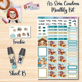 Kit 33        A5 Erin Condren ANY Month Planner Kit