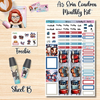 Kit 13        A5 Erin Condren ANY Month Planner Kit