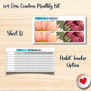 Kit 11       7x9 Erin Condren ANY Month Planner Kit