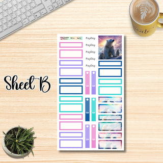 Kit # 6        Large Plum Paper ANY Month and Dashboard Page