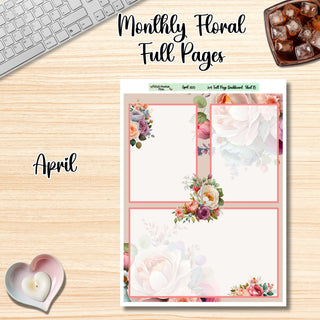 Floral Budget Full Page Monthly Dashboard April