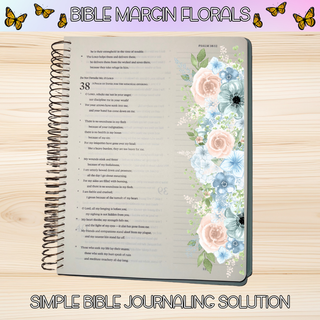 Mixed Florals Bible Margin Stickers # 1      BIBLE MARGINS