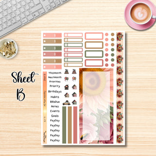 Kit 11     A5 Plum Paper ANY Month and Dashboard Pages