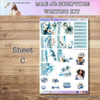 MAE JR. Stay Salty Scripture Writing Kit - Horizontal Weekly Kit