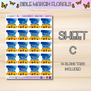 SUNFLOWERS 3     BIBLE TABS