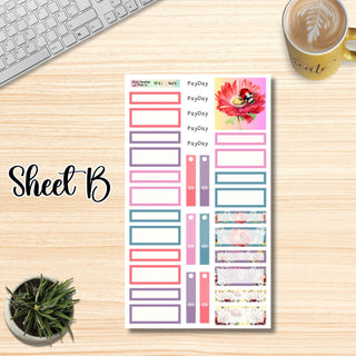 Kit # 2        Large Plum Paper ANY Month and Dashboard Page