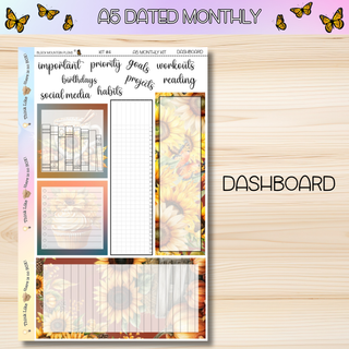 Kit # 4 A5 DATED Any Month Monthly Kits