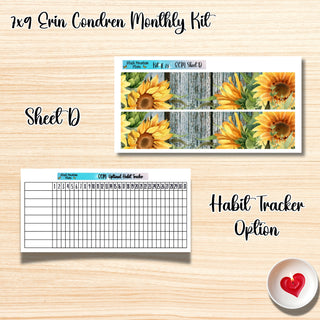 Kit 23       7x9 Erin Condren ANY Month Planner Kit