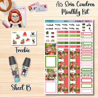 Kit # 4        A5 Erin Condren ANY Month Planner Kit